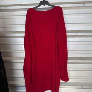 Chic Scarlet Midi Dress